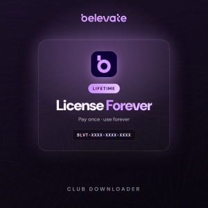 Belevate Club Downloader lifetime license