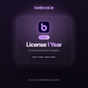 Belevate Club Downloader 1-year license
